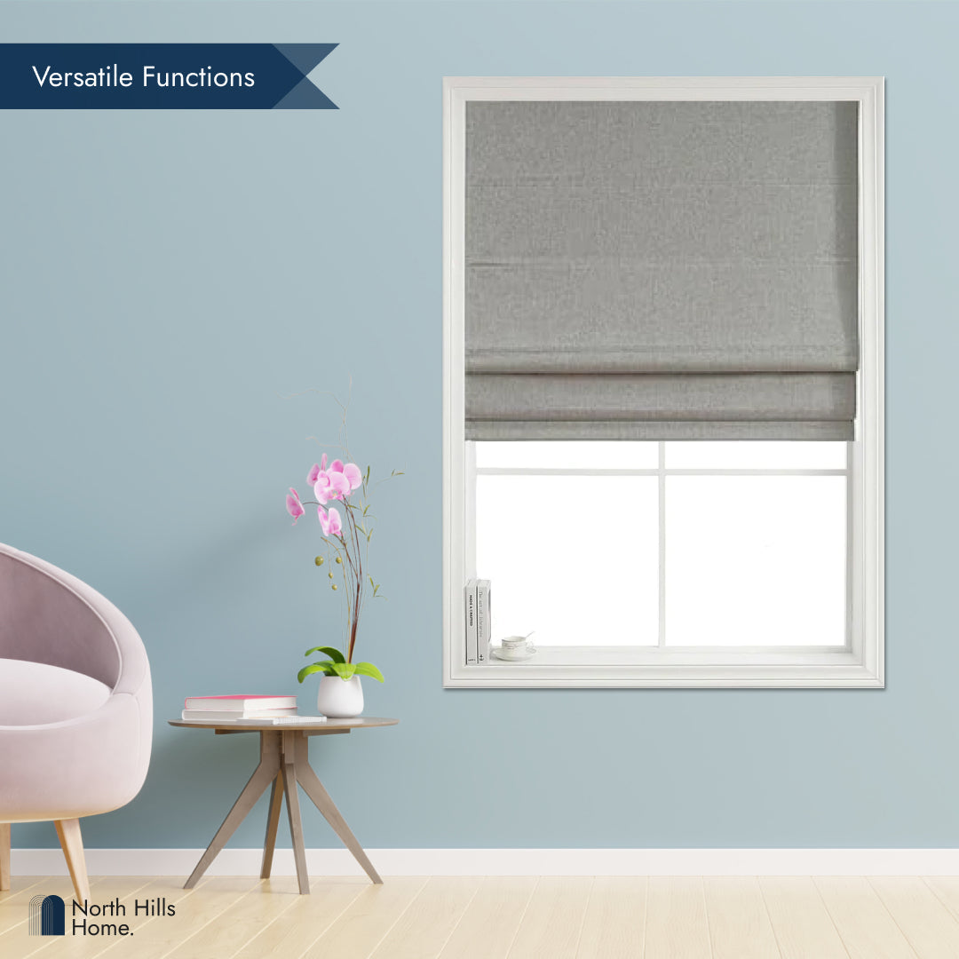 Roman Shades - Polyester Belgian 100% Blackout