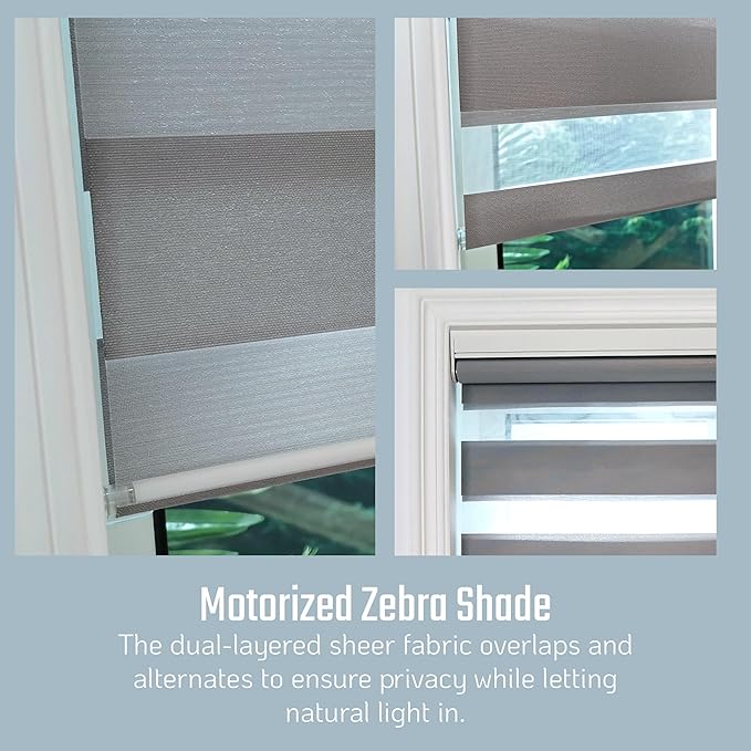 Motorized Zebra Blinds - Remote Control Window Shades