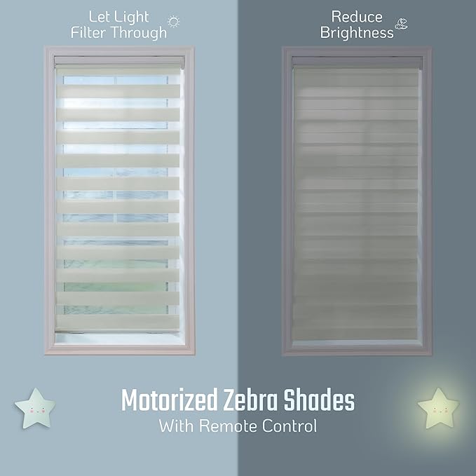 Motorized Zebra Blinds - Remote Control Window Shades