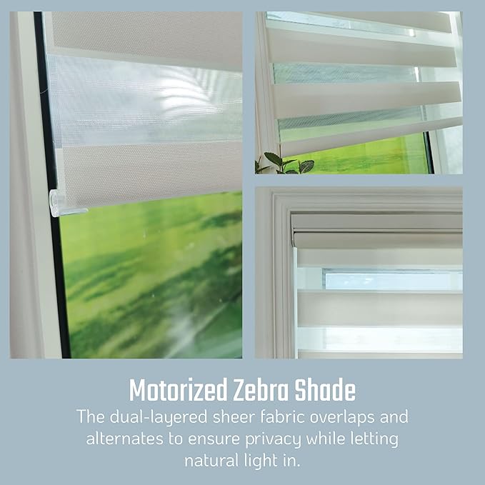 Motorized Zebra Blinds - Remote Control Window Shades