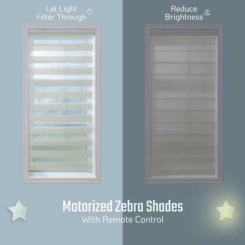 Motorized Zebra Blinds - Remote Control Window Shades