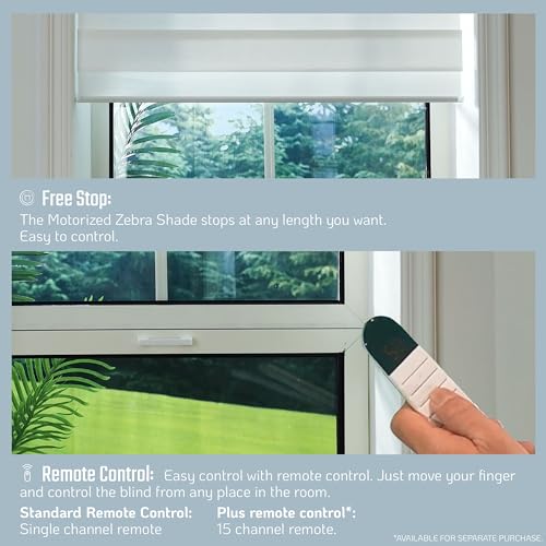 Motorized Zebra Blinds - Remote Control Window Shades