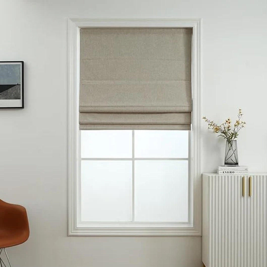 Roman Shades - Polyester Belgian 100% Blackout