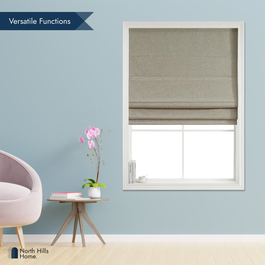 Roman Shades - Polyester Belgian 100% Blackout