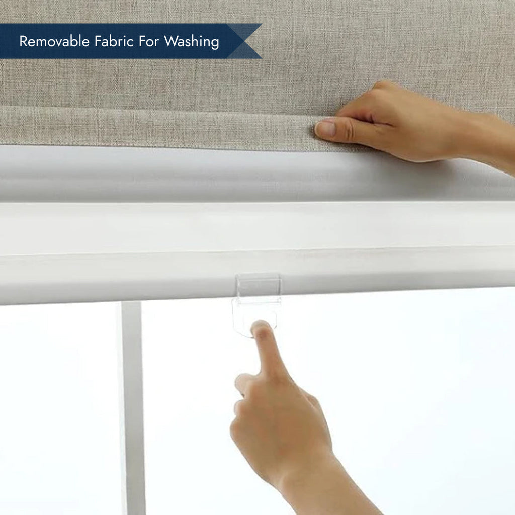 Roman Shades - Polyester Belgian 100% Blackout