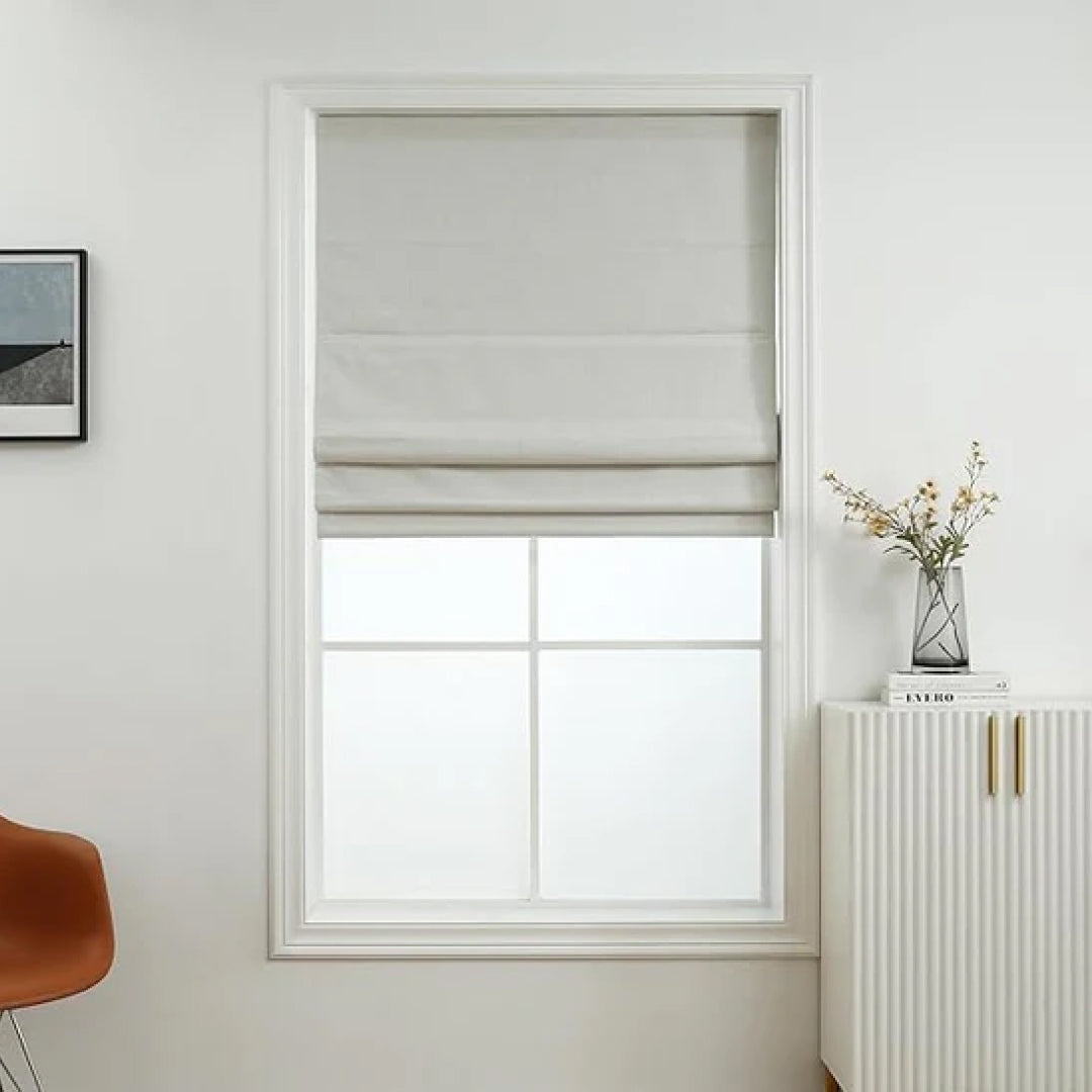 Roman Shades - Polyester Belgian 100% Blackout