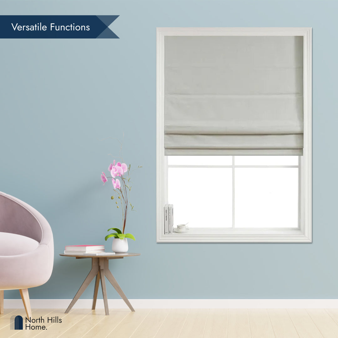 Roman Shades - Polyester Belgian 100% Blackout