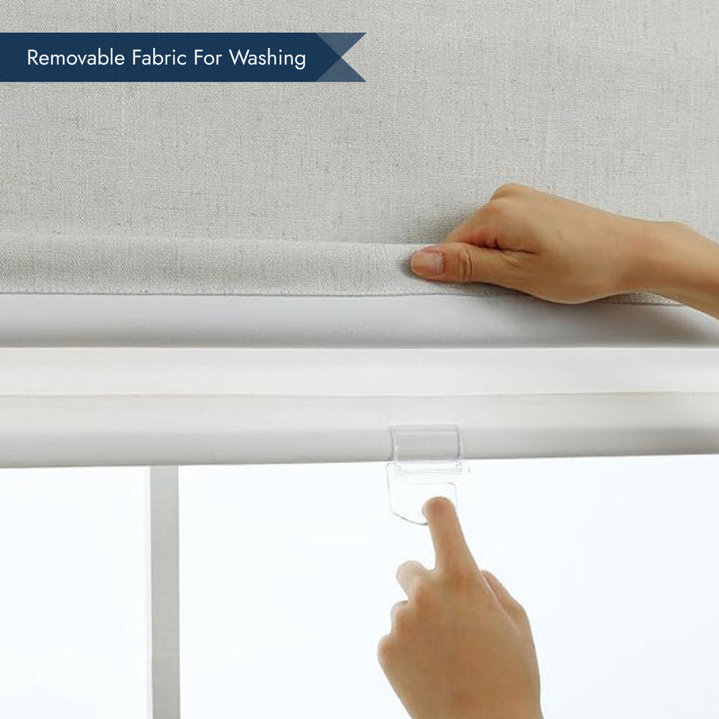 Roman Shades - Polyester Belgian 100% Blackout