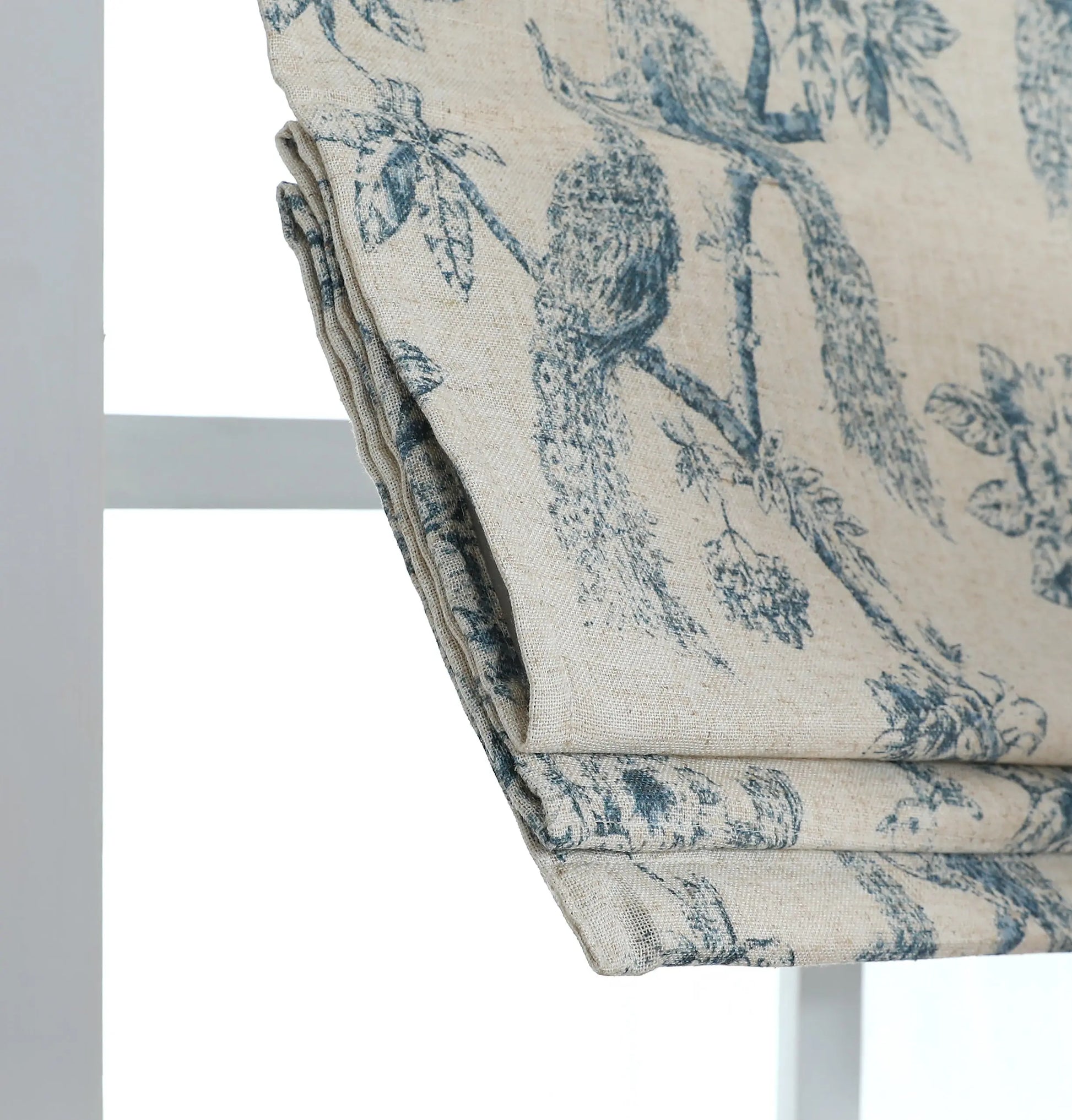 Peacock Cordless Roman Shade Shadisfy