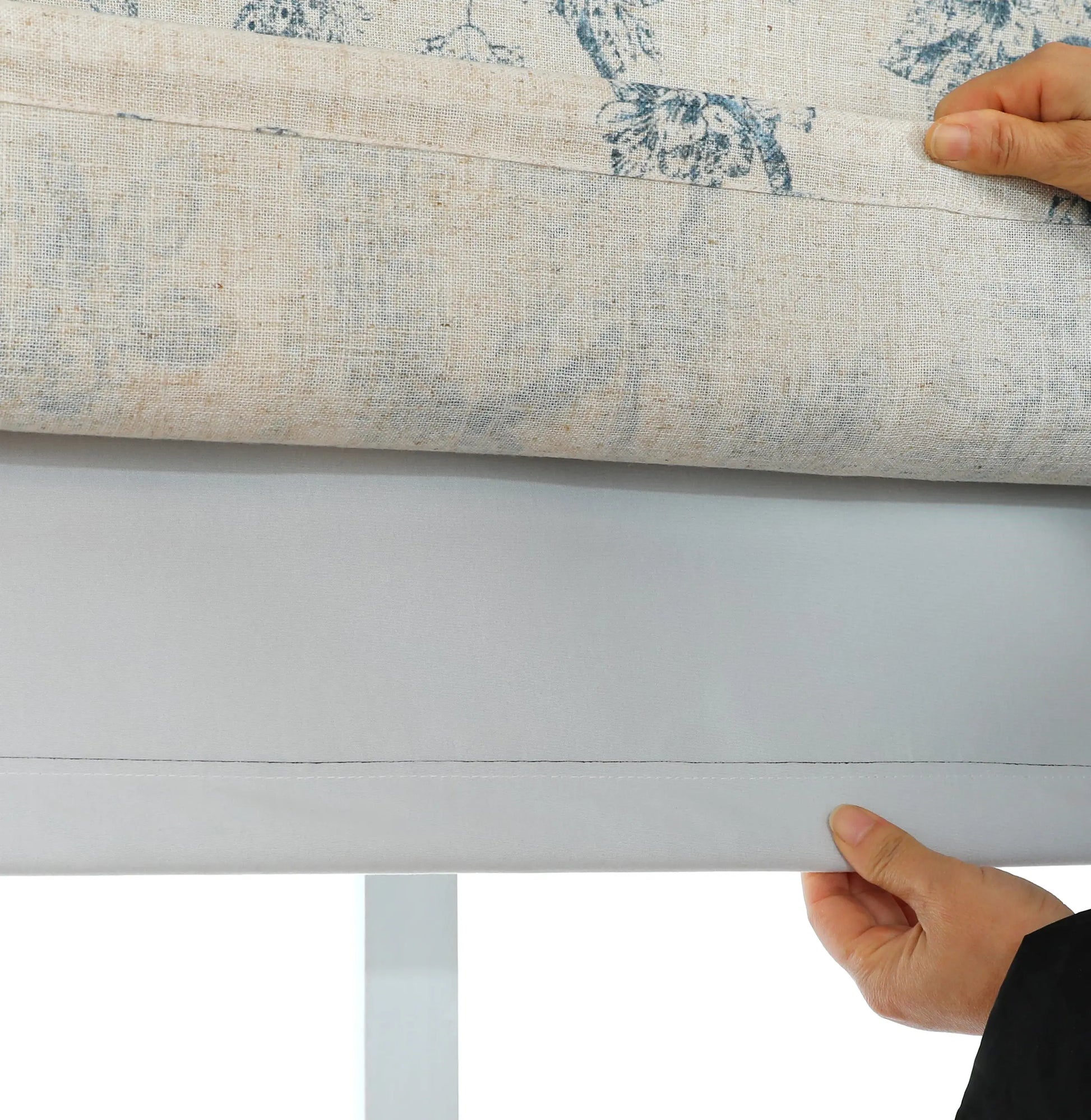 Peacock Cordless Roman Shade Shadisfy