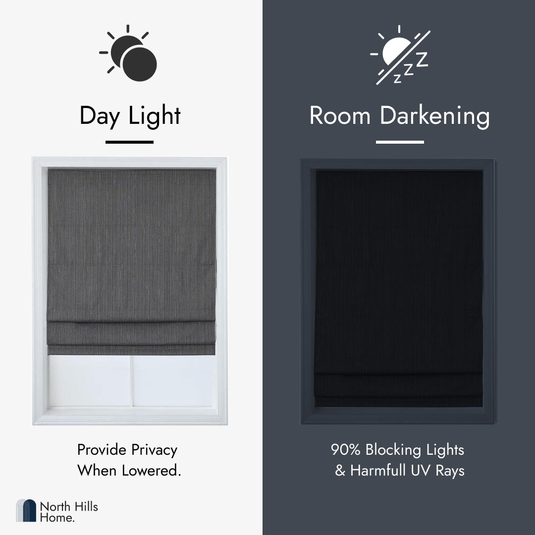 Roman Shades - Polyester Pueblo Room Darkening Roman Blind