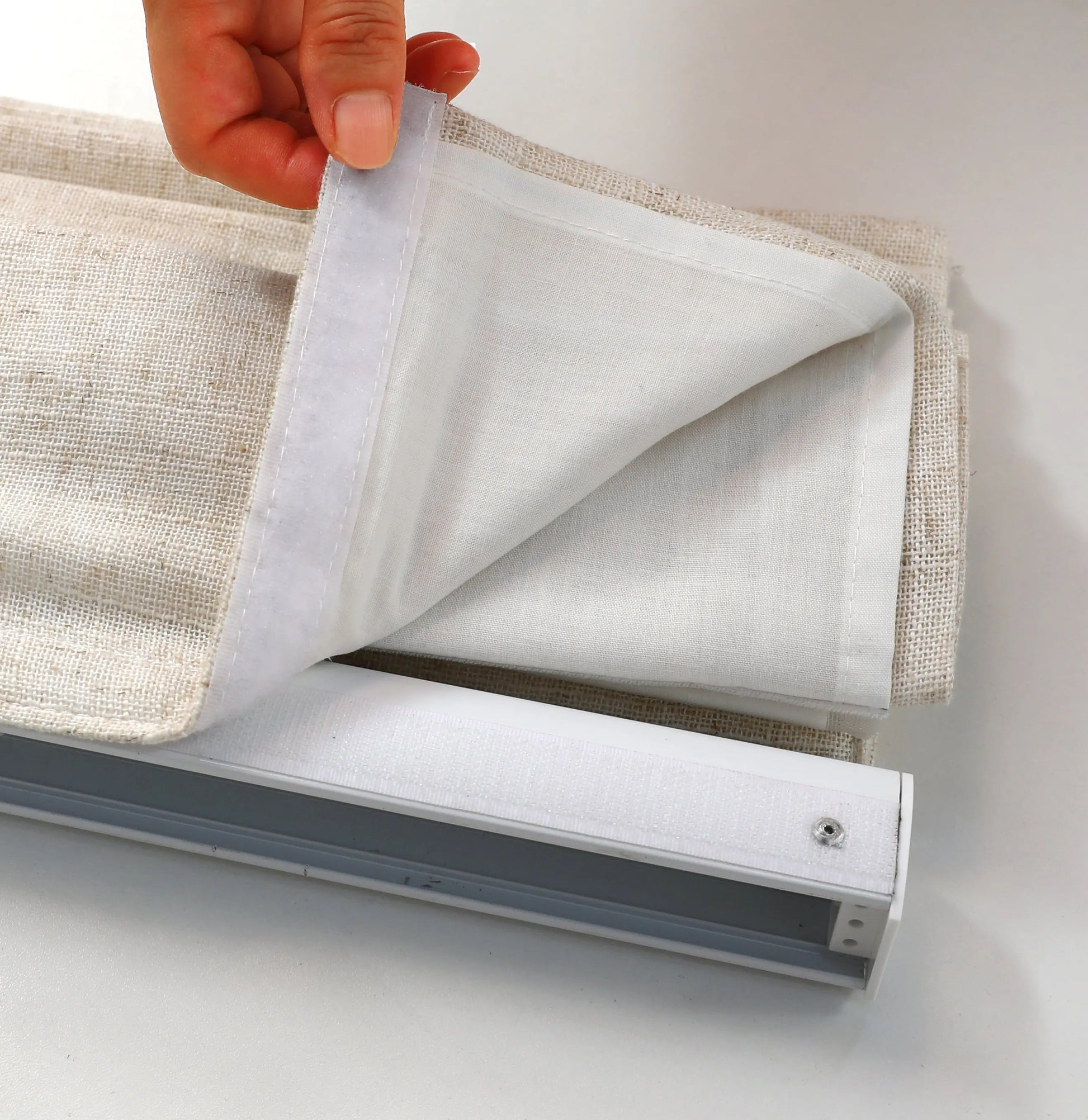 Linen Bliss Cordless Roman Shade North Hills Home