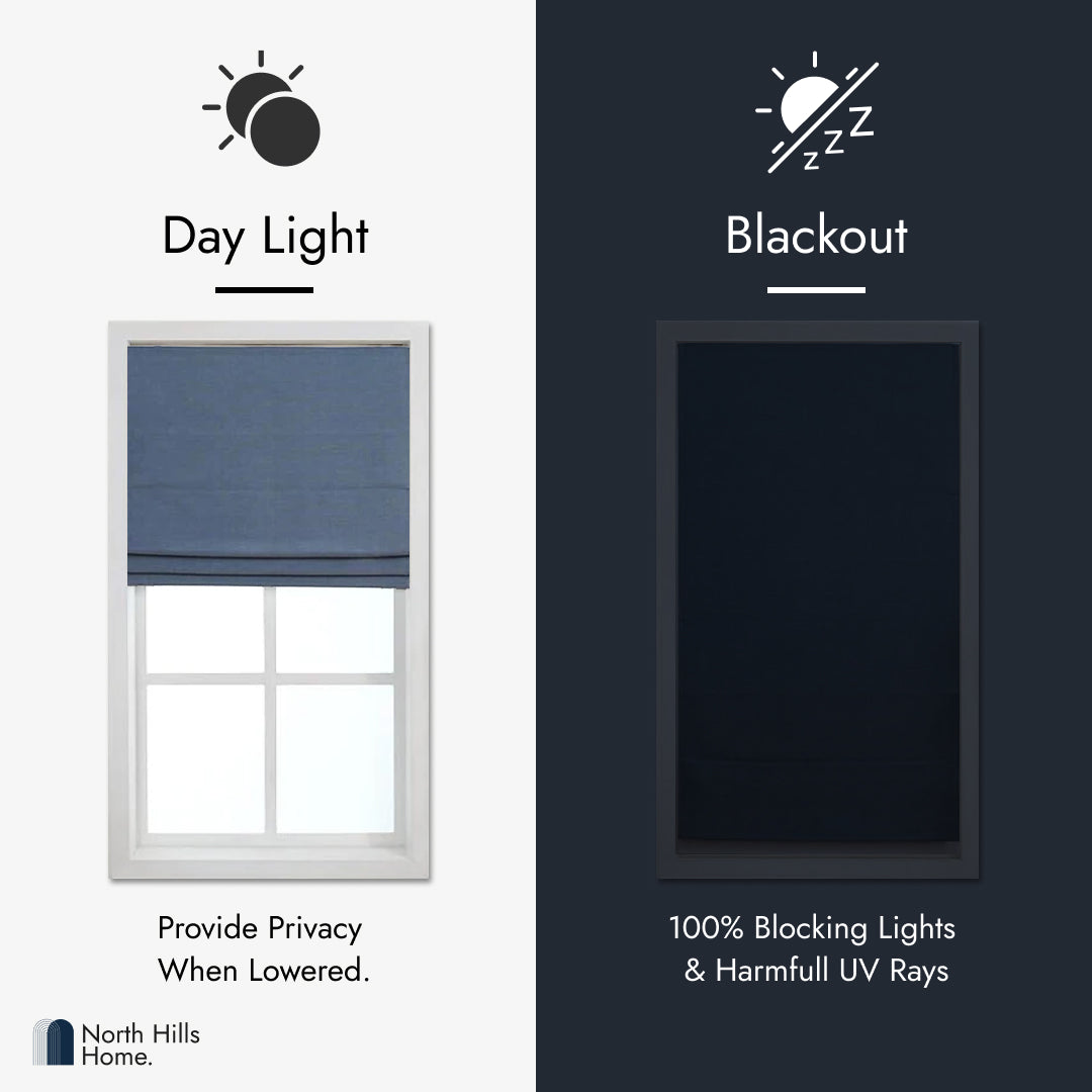 Lancaster Blackout Roman Shade