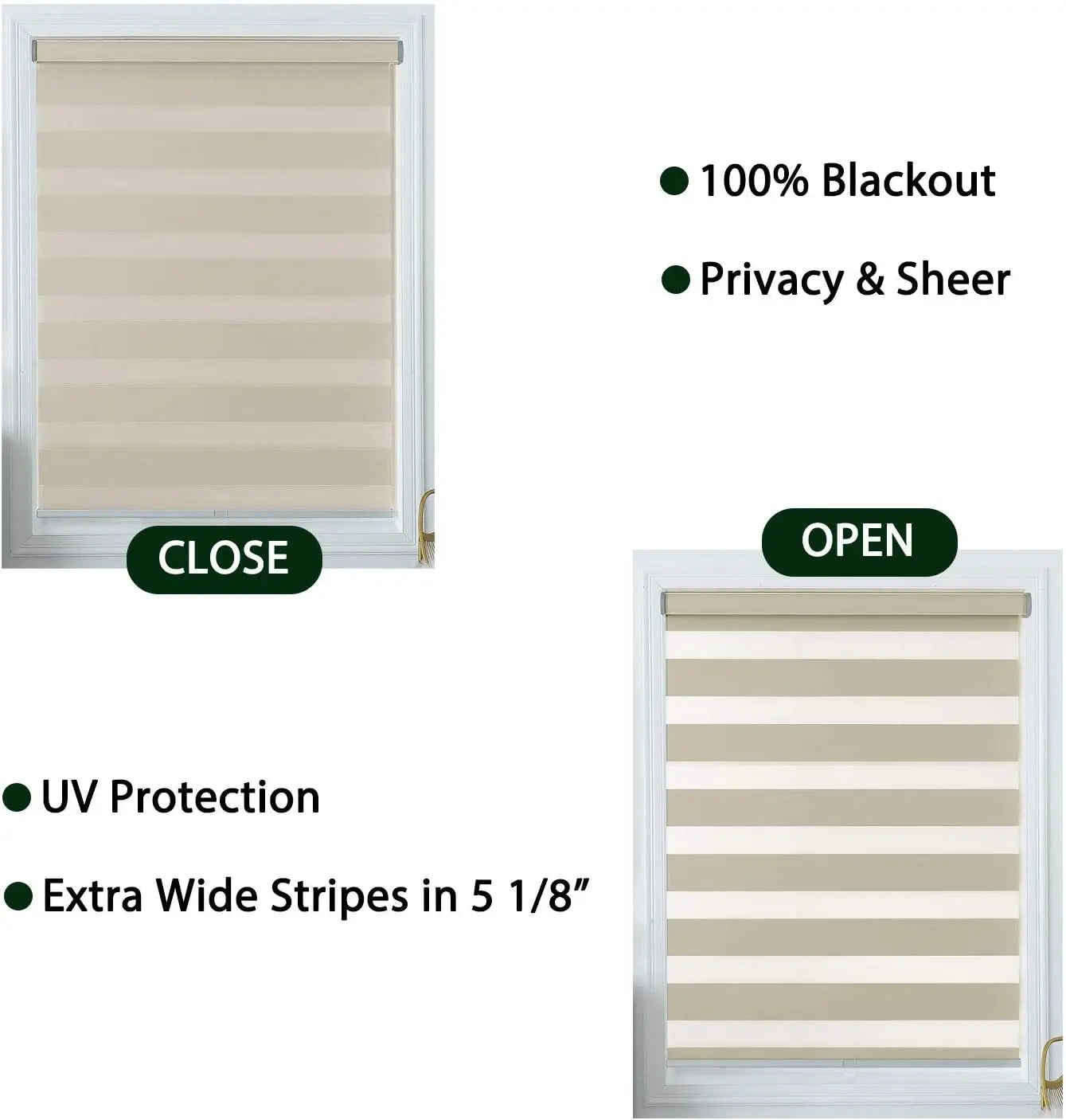Wide Zebra Stripe Shadisfy
