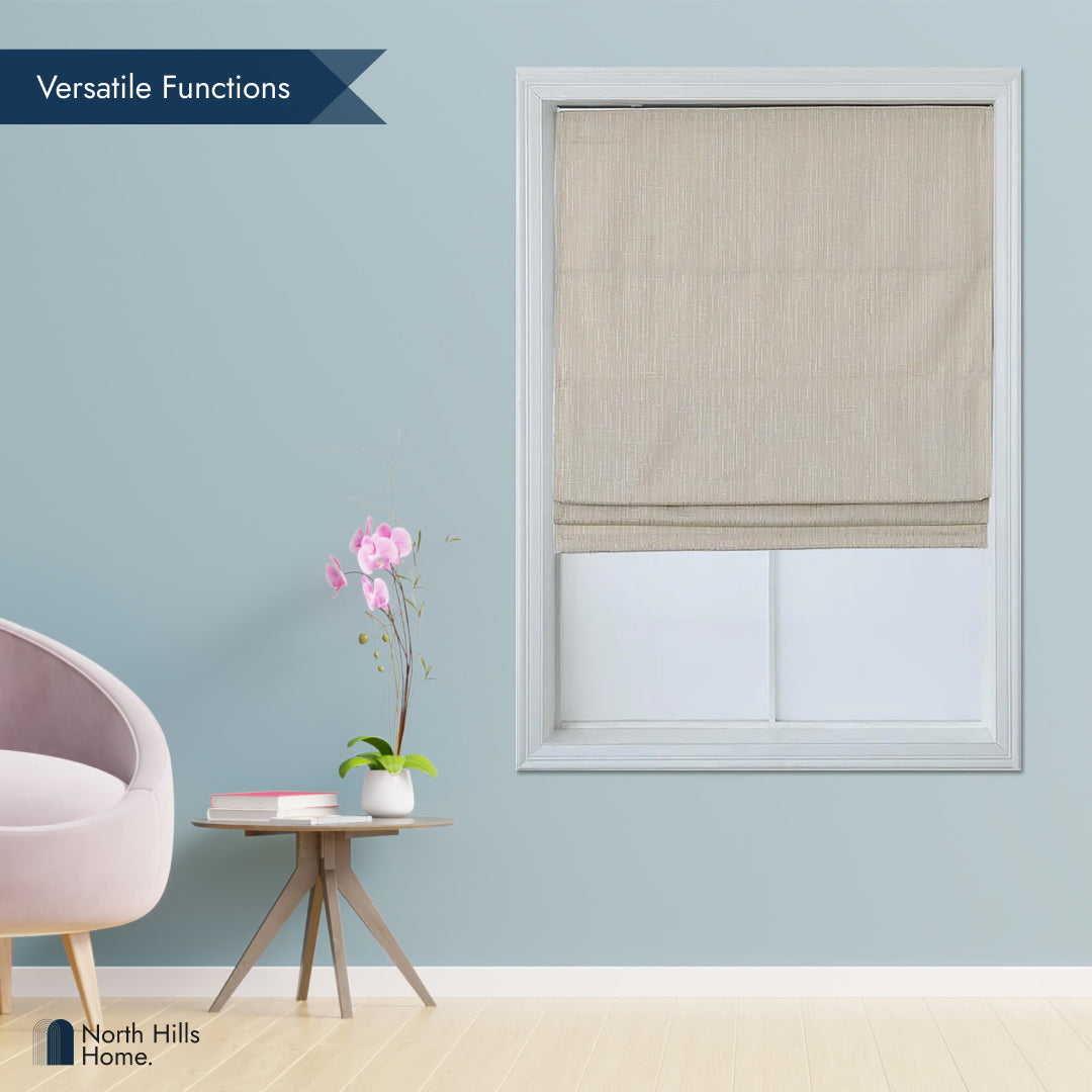 Polyester Pueblo 100% blackout Roman Blind