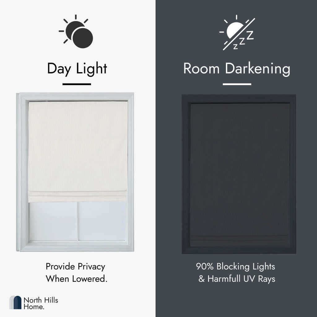 Roman Shades - Polyester Pueblo Room Darkening Roman Blind
