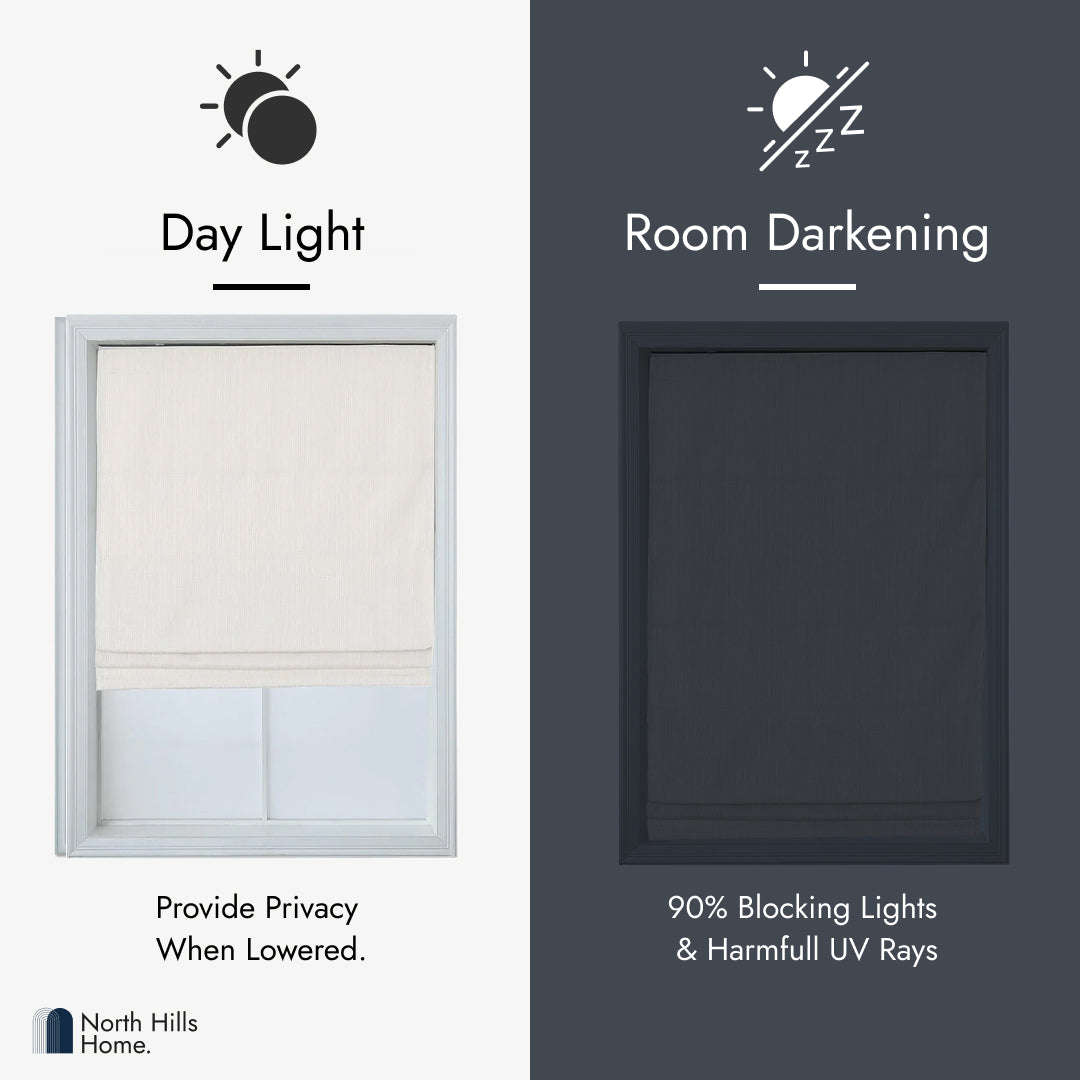 Roman Shades - Polyester Pueblo Room Darkening Roman Blind