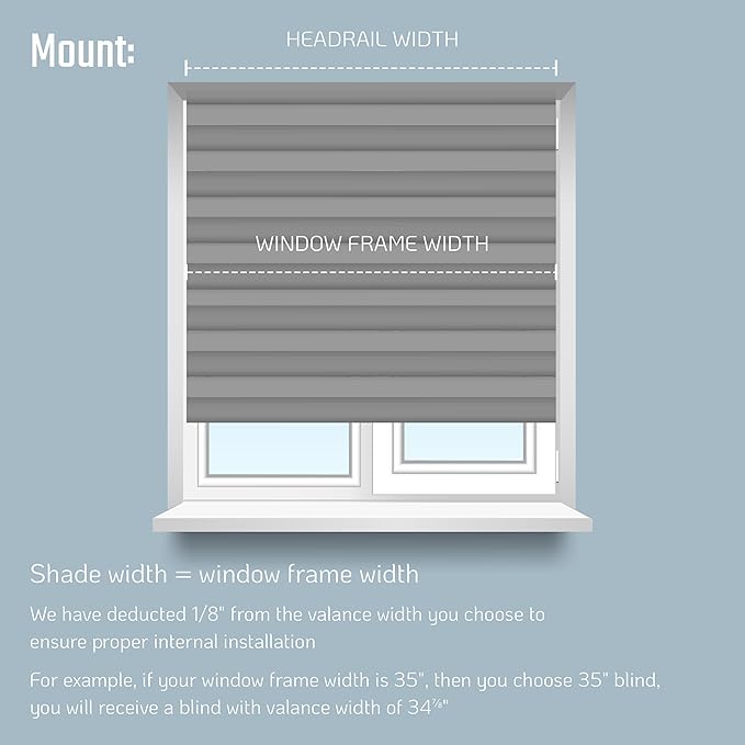 Roller Blinds - Blackout (Cellular Fabric - 2 Pack)