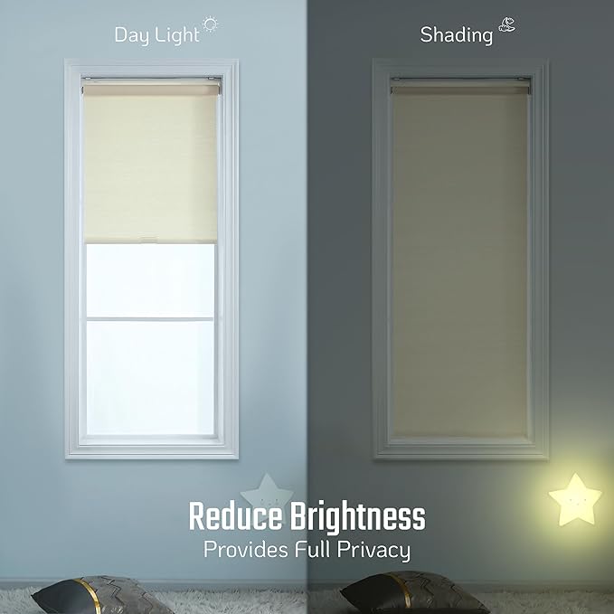 Roller Blinds - Woven Wood Window shade Natural Material