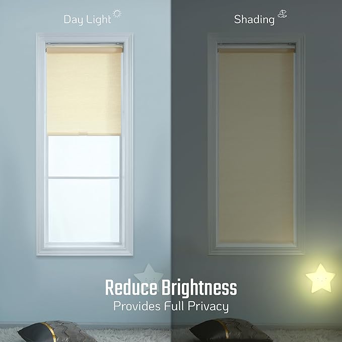 Roller Blinds - Woven Wood Window shade Natural Material