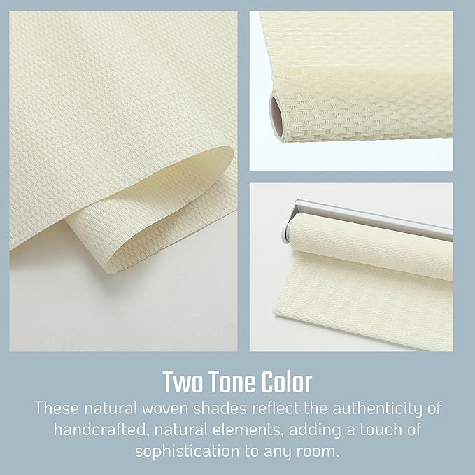 Roller Blinds - Woven Wood Window shade Natural Material