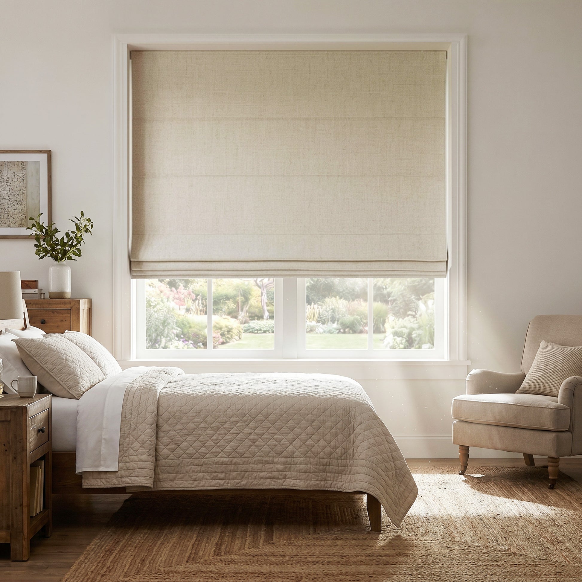 Linen Allure Roman Shade