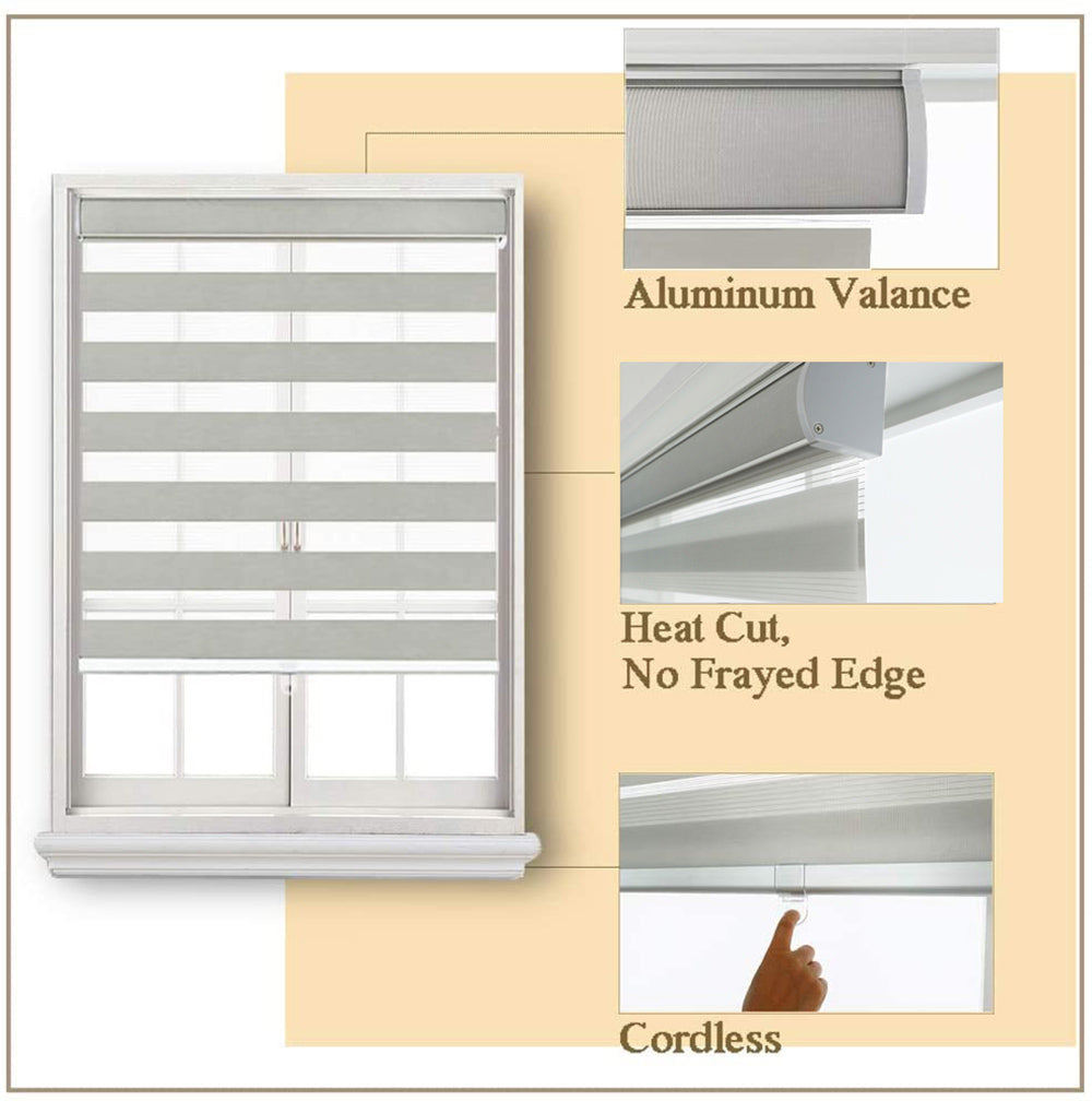 Zebra Blinds - Cordless Dual Roller Blinds
