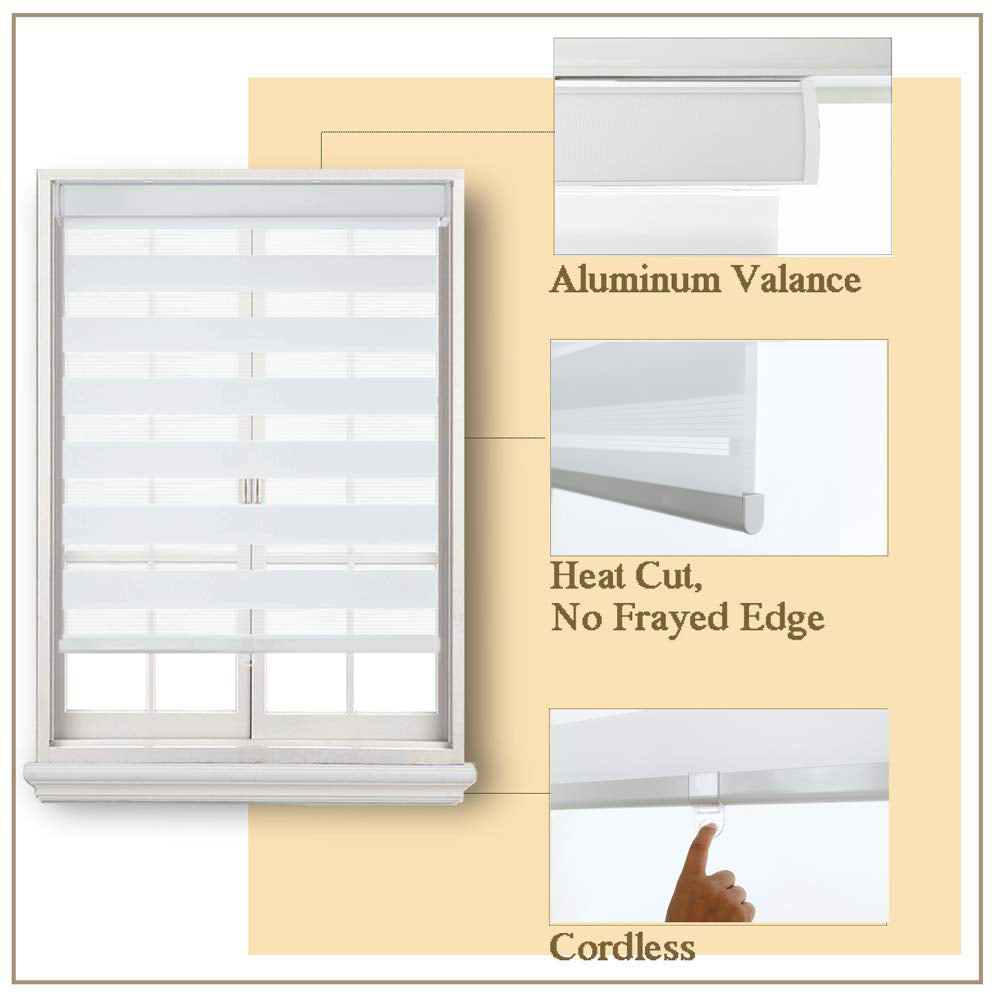 Zebra Blinds - Cordless Dual Roller Blinds