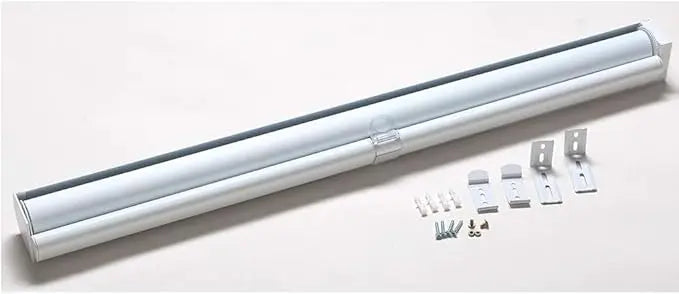 Zebra Blinds - Cordless Roller Blinds - White North Hills Home